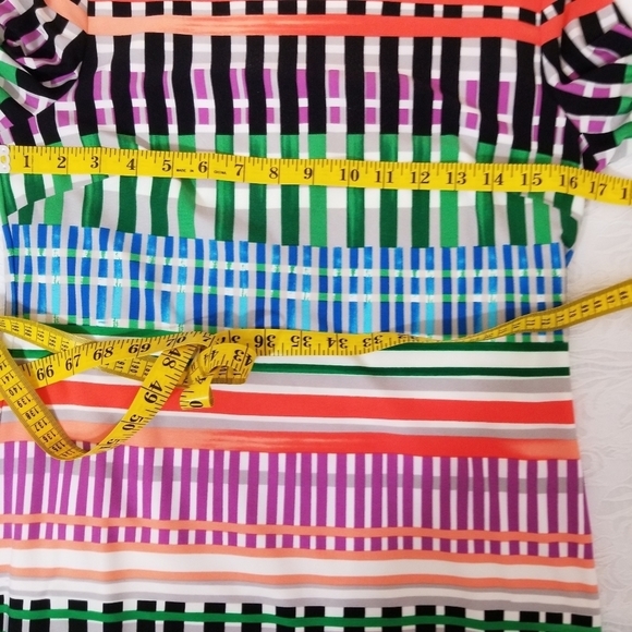 Eliza J Multicolor Striped Dress Size 6 - Picture 5 of 14